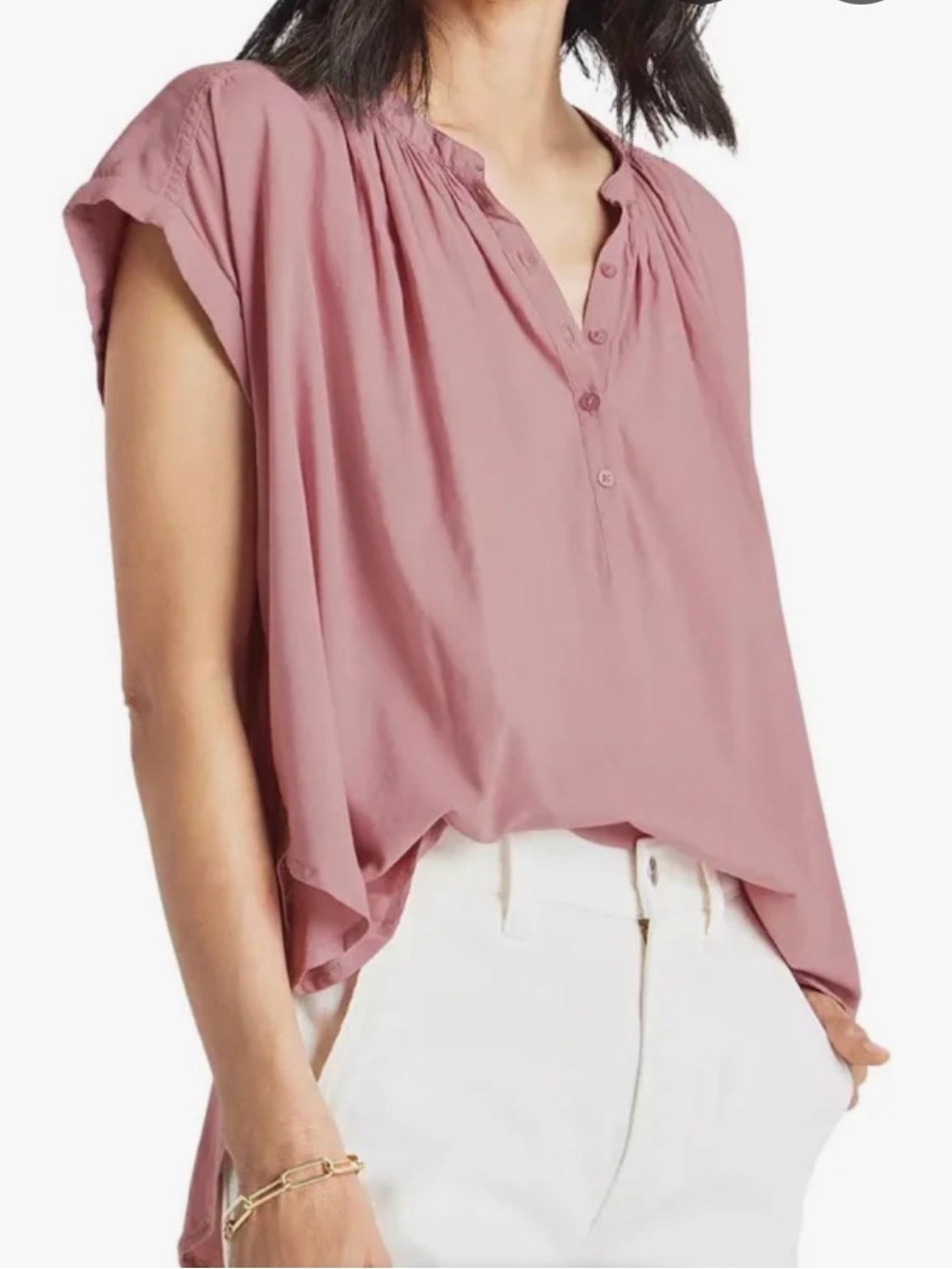 💗 SPLENDID COLLECTION Henly Blouse | Mauve Pink | M | NWOT 🏷️